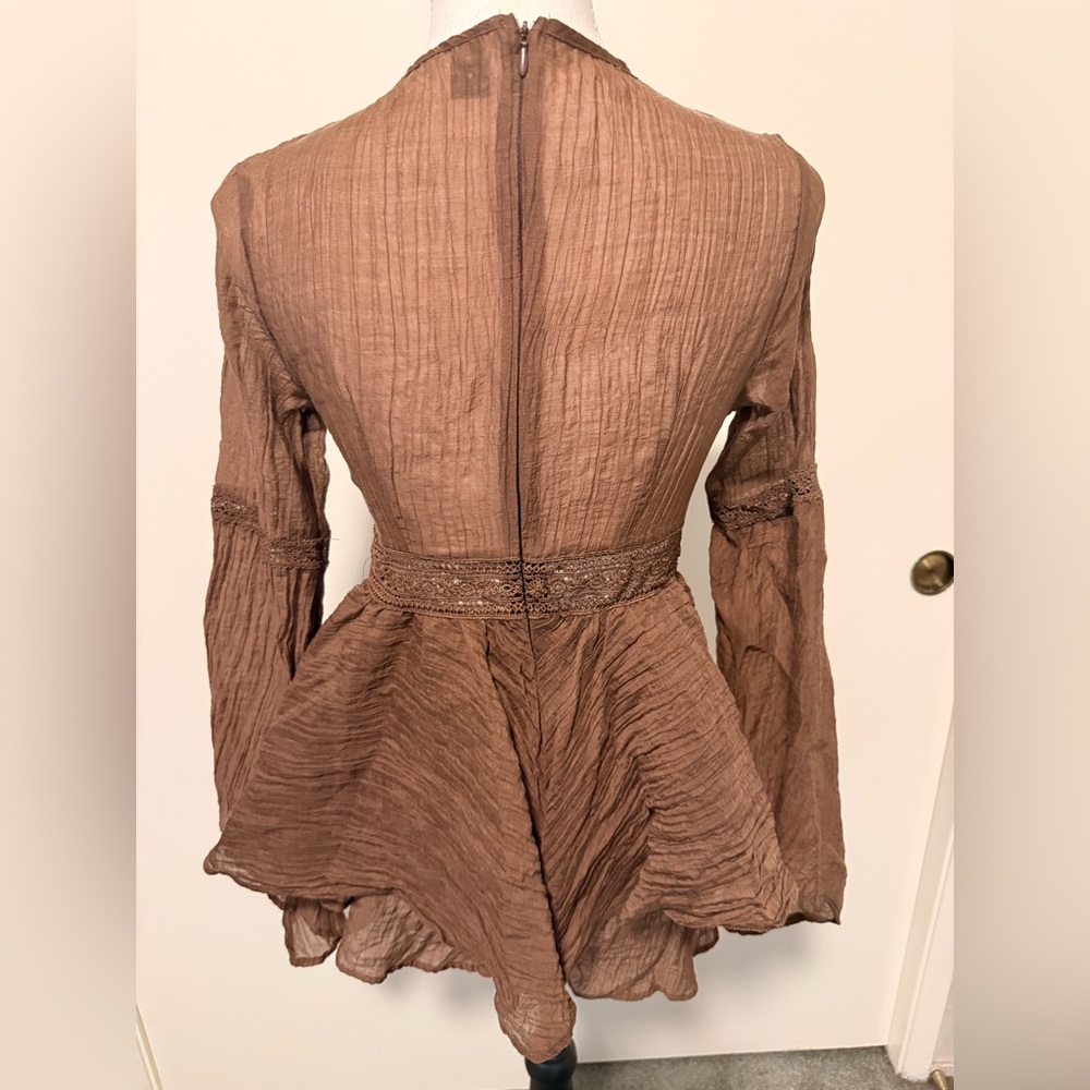 Shein Brown Romper Size S - Picture 3 of 4